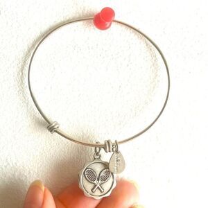 NWOT BellaRyann tennis lovers bangle silver color​